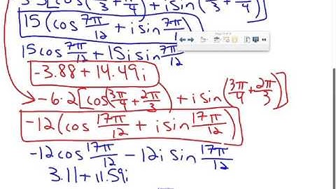 Rectangular and Polar Forms of Complex Numbers