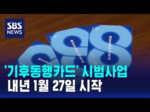 &#39;기후동행카드&#39; 내년 1월 27일 첫선…요금제 두 가지로 / SBS