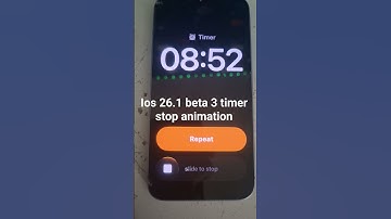 ios 26.1 beta 3 timer