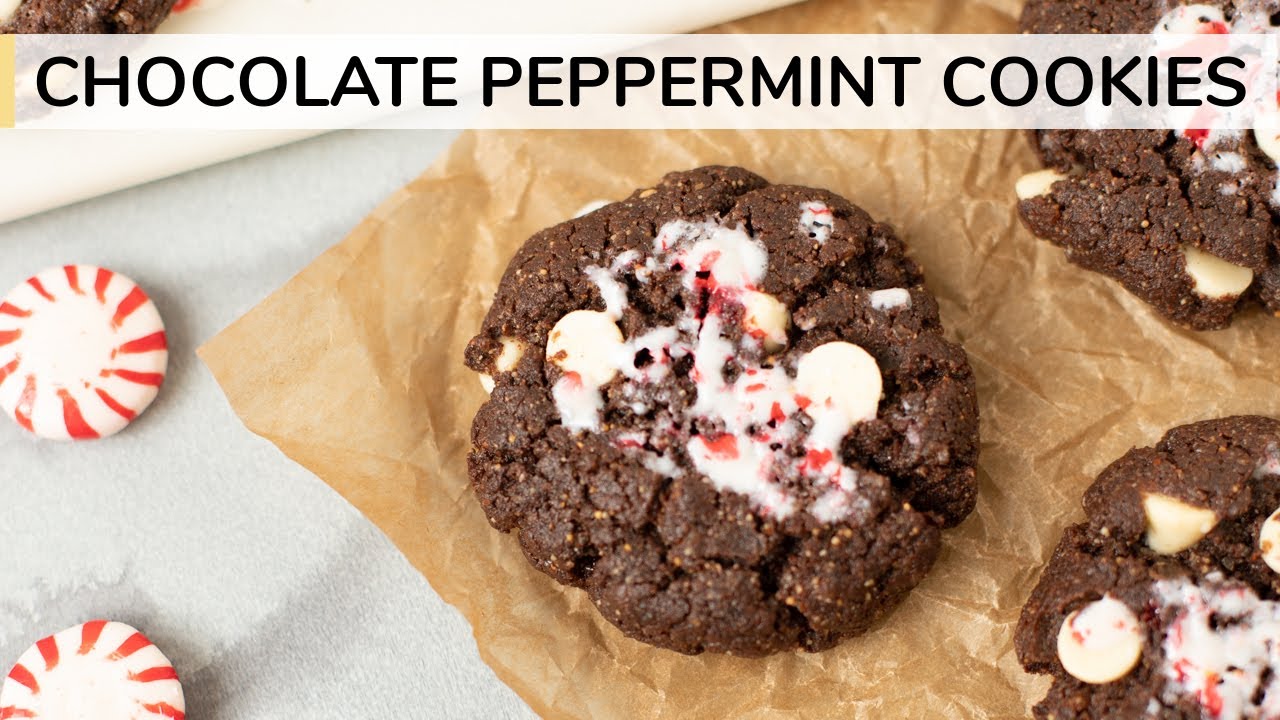 CHOCOLATE PEPPERMINT COOKIES | gluten-free cookie recipe | Clean & Delicious