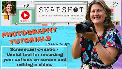 Screencast-o-matic - Useful tool for recording your actions on screen and editing a video.
