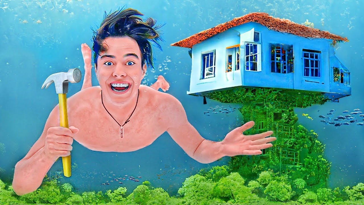 I Built an Underwater House!