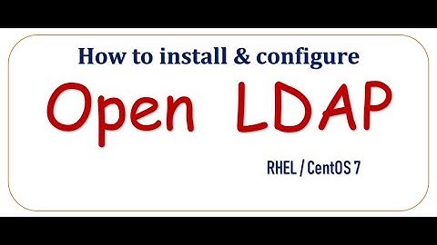how to install  #openldap centos 7