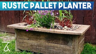 A relaxed and power tool free way to create a rustic looking log and pallet wood planter for your garden. I used logs from my local 