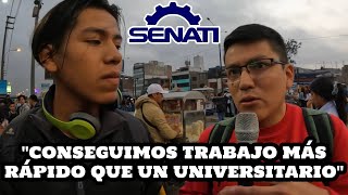 ¿Qué OPINAN los SENATINOS de los UNIVERSITARIOS? #senati