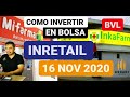 🔶 INRETAIL ➡️COMO INVERTIR EN BOLSA DE VALORES DE LIMA ♦️ 16 NOV 2020