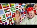 Throwing a Dart at World Flags and Traveling Where it Lands