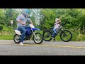 PIT BIKE vs E-BIKE Drag Race | TTR110 and MokWheel