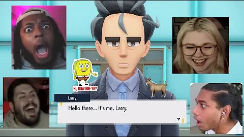 Funniest Elite Four Larry Reactions | Pokemon Scar...