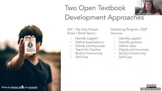 Planning an OER publishing program