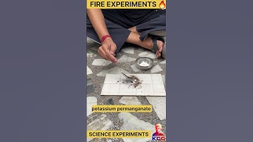 potassium permanganate and sugar | science experiments |#experiment #science