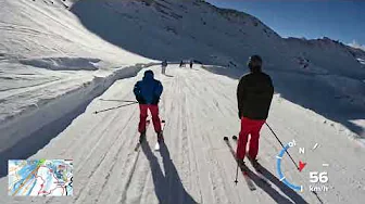 Zermatt 4K POV ski run (Blauherd - Riffelberg)
