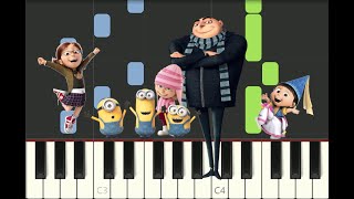 piano tutorial "HAPPY" Pharrell Williams, Despicable Me 2, with free sheet music screenshot 4