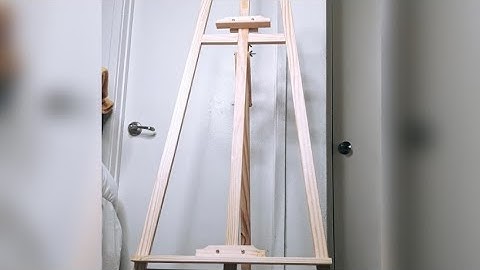 How to assemble wood easel stand from Hobby Lobby