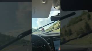 Ankara-Kocaeli Yolu Güneşli Havada Yağmur Yağdı