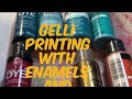 Gelli Printing with Enamel Paint