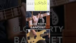 Bloc Party - Banquet (Verse)   #tablature #bass #fenderprecisionbass #basscoverwithtabs #basscover