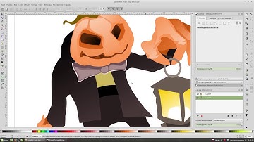 Pumpkin man part 2 color in Inkscape