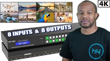 How To Setup A 8x8 HDMI Matrix Switch Overview (4K)