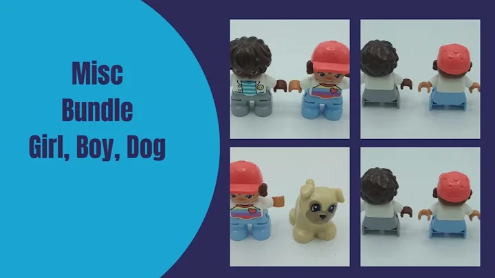 ✨ LEGO DUPLO FIGURE LOT – Boy + Girl + Dog ✨