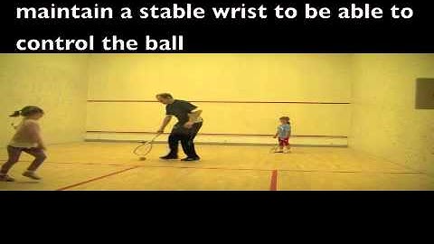 Squash videos online for kids to improve racquet handling skills