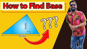 Easy way to Find Base of Triangle with Area and Height !