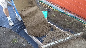 How to place a pervious concrete path