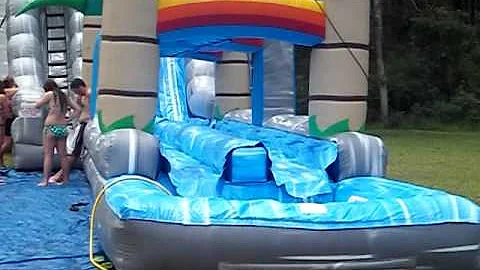Teresa Hulett and the BIG SLIDE