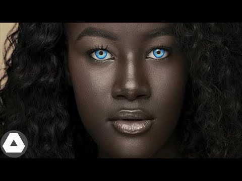 The beauty of Black men or women with blue eyes