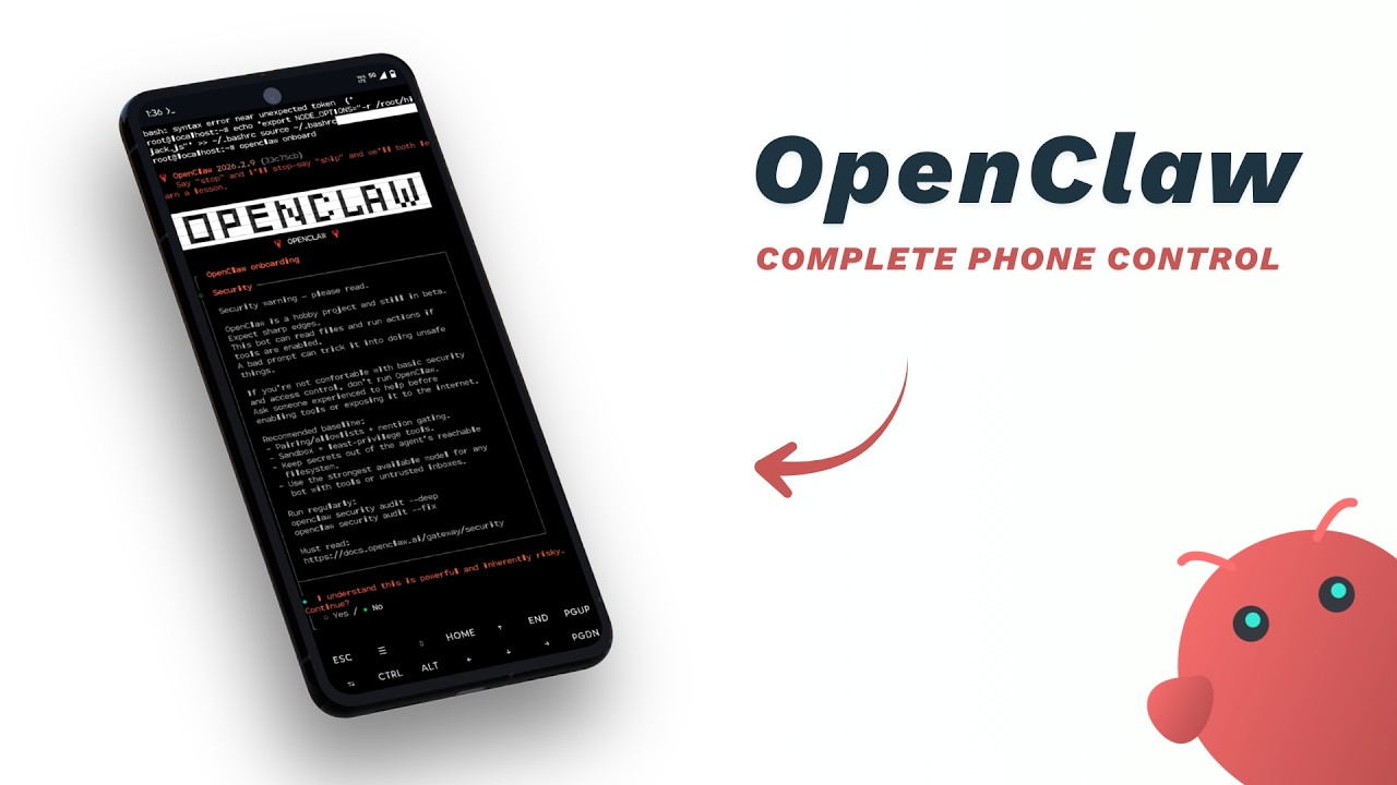 How to Install OpenClaw on Android | Clawdbot/Moltbot Android - YouTube