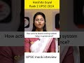 How activity based costing system helps in governance Harshita Goyal Rank 2#upsc 2024#upscinterview