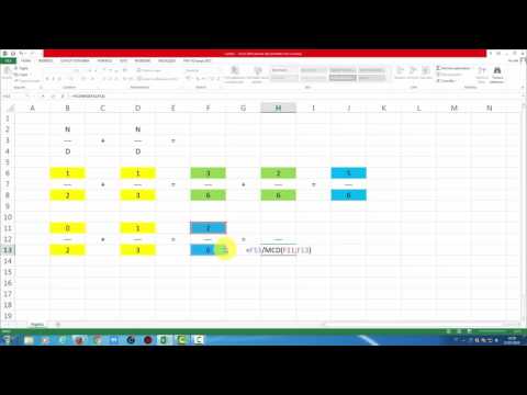 Problem Solving - Addizione fra frazioni con Excel