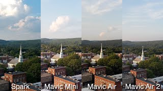 Mavic Mini vs Mavic Air vs Mini 2 vs Mavic Air 2 vs Mavic 2 Pro (DJI Drone Footage Comparison)