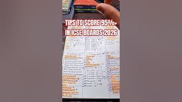 HOW TO SCORE ABOVE 95% IN ICSE 10TH BOARDS #icse #icse2026