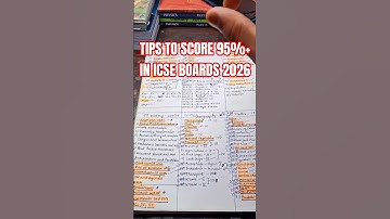 HOW TO SCORE ABOVE 95% IN ICSE 10TH BOARDS #icse #icse2026
