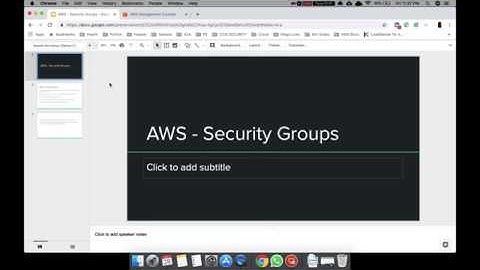 Amazon Web Services - Security Groups