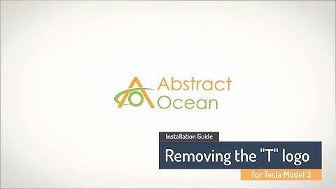 Removing the Tesla Model 3 logo