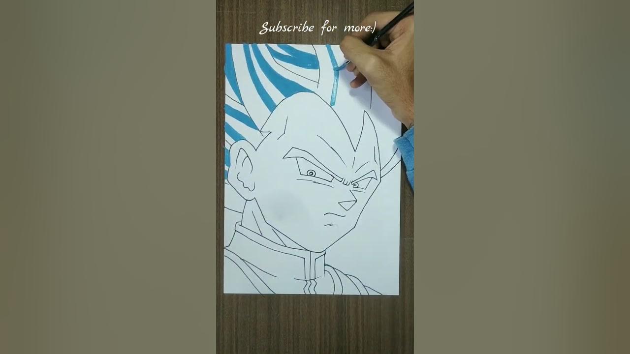 I made SS blue evolution Vegeta 🔹✨🔷✨🔹 : r/AnimeART