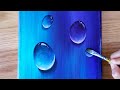Acrylic Painting | Water drops painting | Step by step Acrylic painting #140