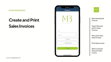 Create and Print Sales Invoices
