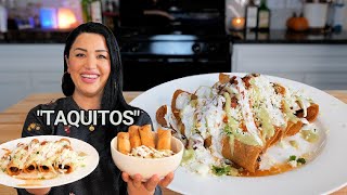 TURKEY LEFTOVERS RECIPE | TURKEY OR CHICKEN TAQUITOS | AMAZING ROLLED TACOS 2 WAYS