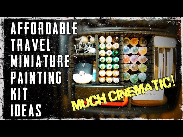 Miniature Painting Travel Kit Ideas. Affordable and useful.便宜旅行小公仔套件。便宜又有用。  