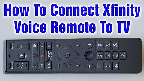 How To Program Xfinity Voice Remote To TV
