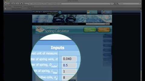 Compression Spring Calculator