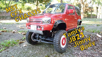 SUZUKI Jimny JB23 TAMIYA　MST CFX　スケールクローリング　RCリアルスケールオフローダー