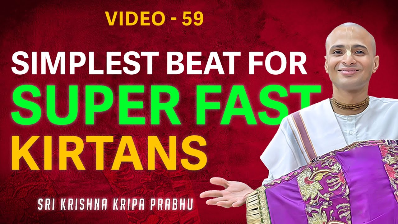 Lesson 59: Play SUPERFAST MRIDANGA with this Small Beat | Learn Mridanga Easily by Krishna Kripa Das