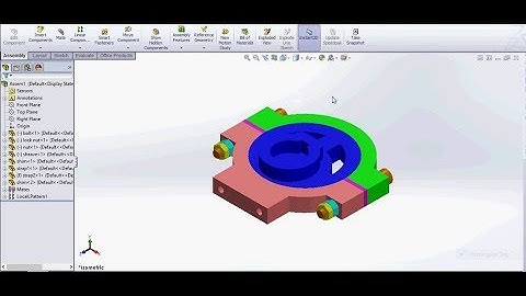 Solidworks Eccentric assembly design tutorial part 2