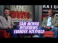 Comedian Sam Morril interviews boxing legend Evander Holyfield