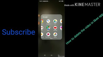 How to delete the video in likee app.