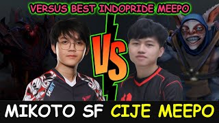 VERSUS INDOPRIDE BEST MEEPO - Mikoto shadow fiend vs Cije Meepo what a good game Dota 2